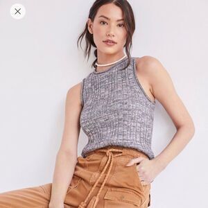 Pilcro Knit High-Neck Tank | Anthropologie